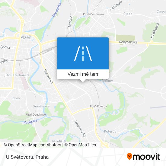 U Světovaru mapa