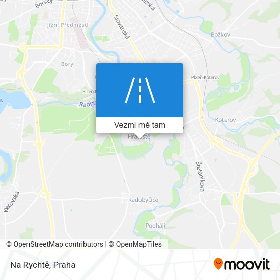 Na Rychtě mapa