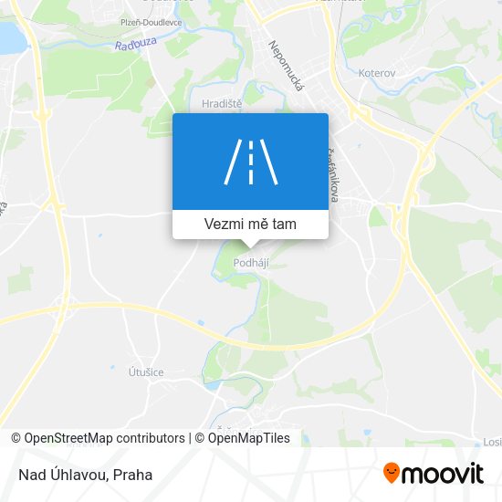 Nad Úhlavou mapa