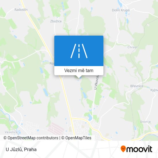 U Jůzlů mapa