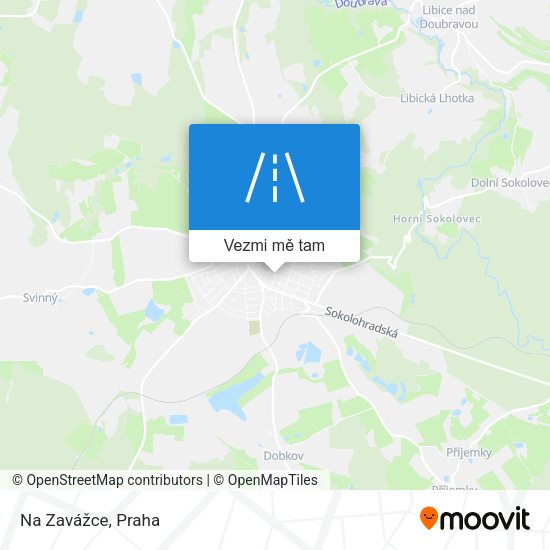 Na Zavážce mapa