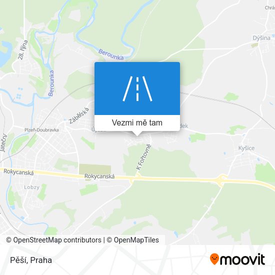 Pěší mapa
