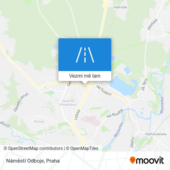 Náměstí Odboje mapa