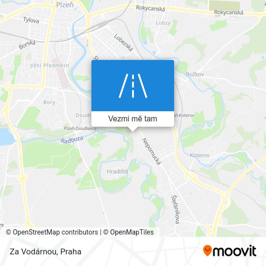 Za Vodárnou mapa