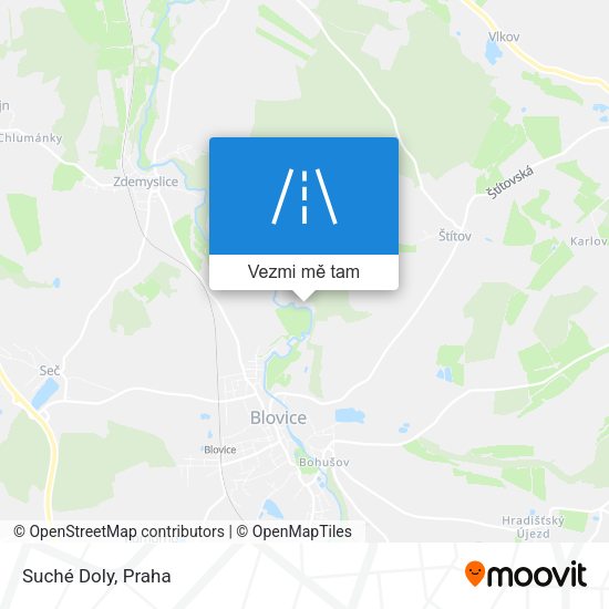 Suché Doly mapa
