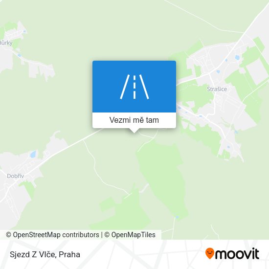 Sjezd Z Vlče mapa