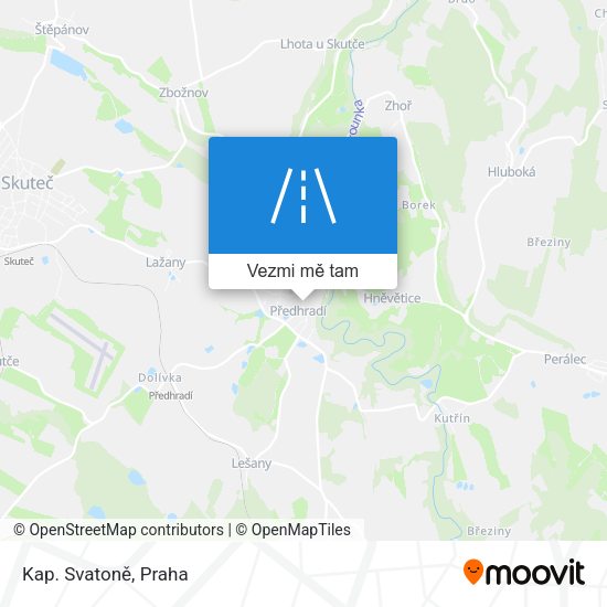 Kap. Svatoně mapa