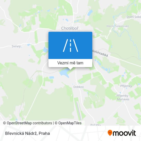 Břevnická Nádrž mapa