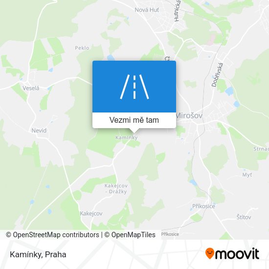 Kamínky mapa