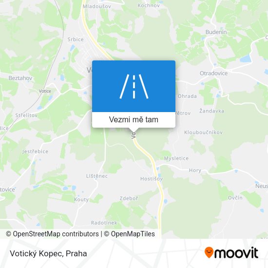 Votický Kopec mapa