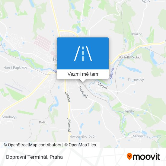 Dopravní Terminál mapa