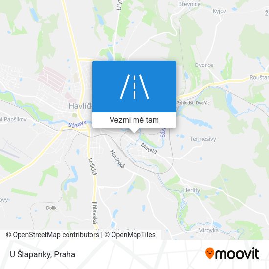 U Šlapanky mapa