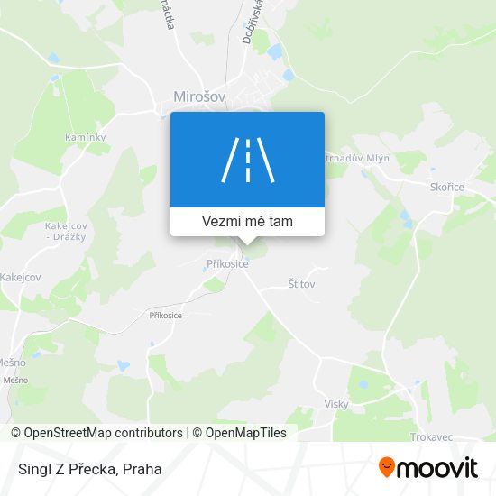 Singl Z Přecka mapa