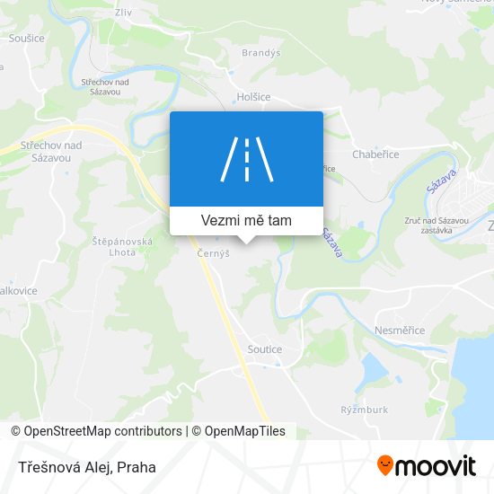 Třešnová Alej mapa