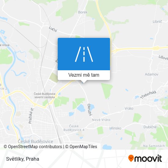 Světlíky mapa