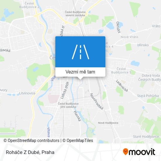 Roháče Z Dubé mapa