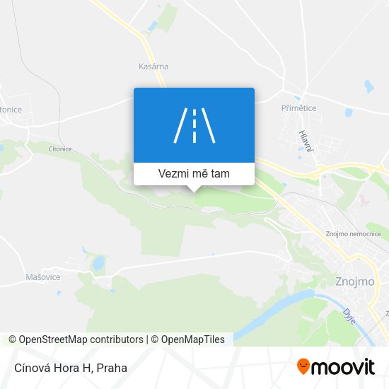 Cínová Hora H mapa
