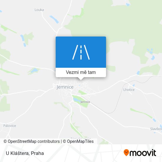 U Kláštera mapa