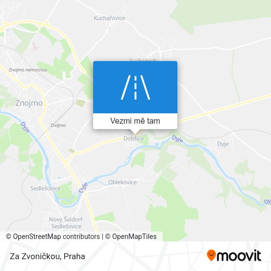 Za Zvoničkou mapa