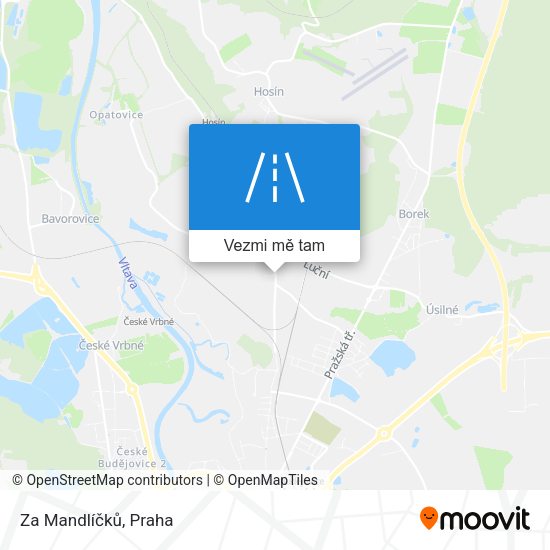 Za Mandlíčků mapa