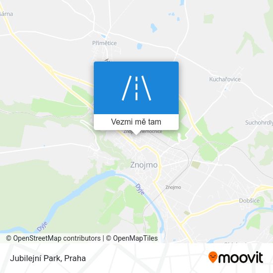 Jubilejní Park mapa