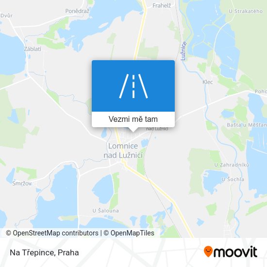 Na Třepince mapa