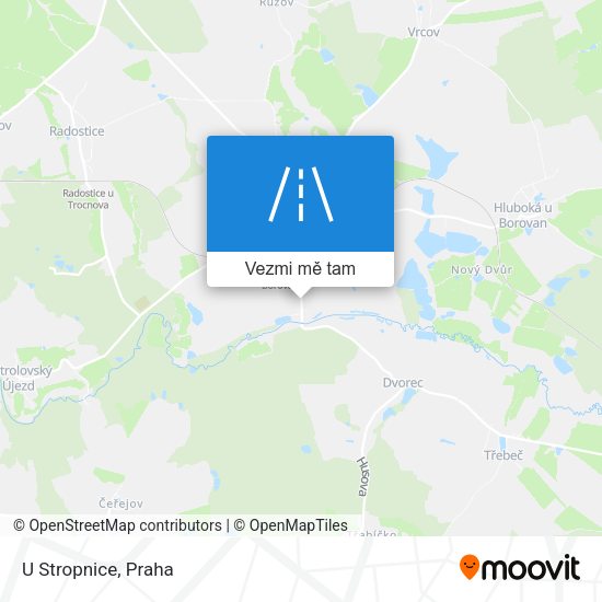 U Stropnice mapa