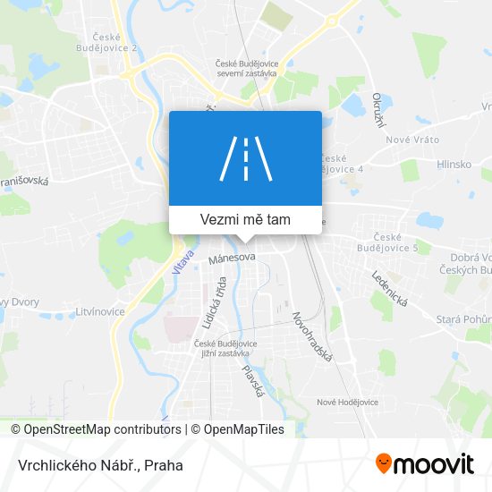 Vrchlického Nábř. mapa