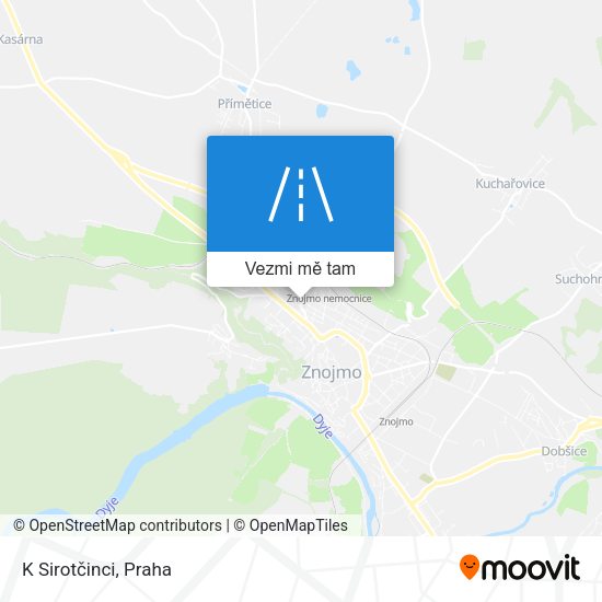 K Sirotčinci mapa