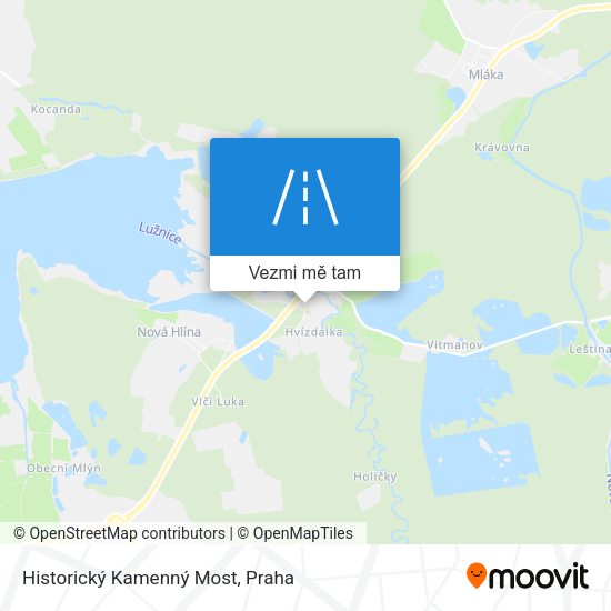 Historický Kamenný Most mapa