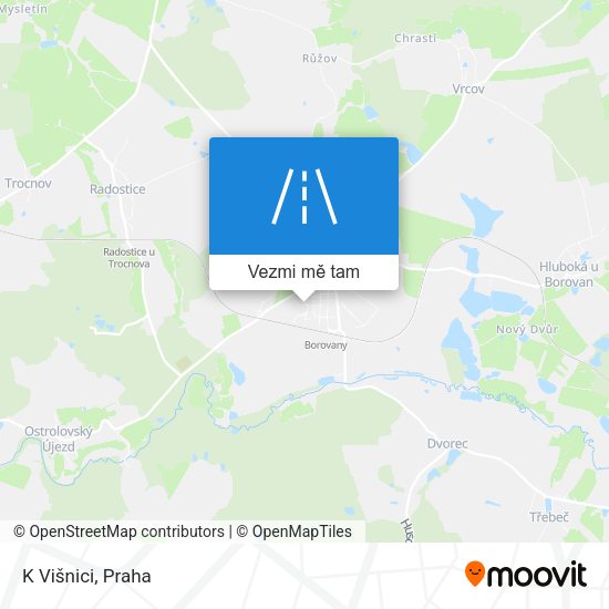 K Višnici mapa