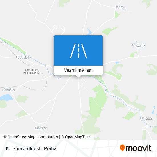 Ke Spravedlnosti mapa