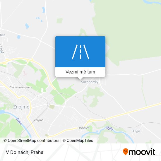 V Dolnách mapa
