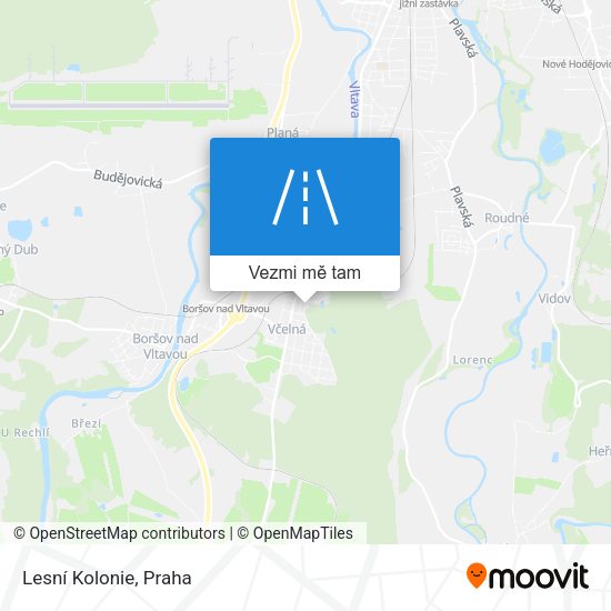 Lesní Kolonie mapa
