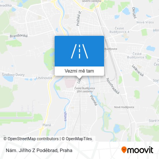 Nám. Jiřího Z Poděbrad mapa