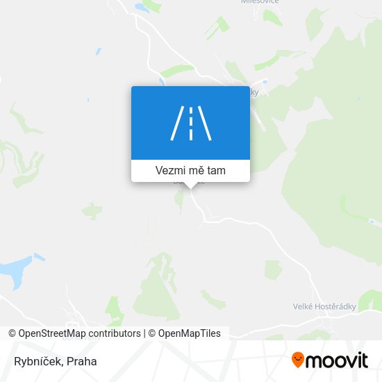 Rybníček mapa