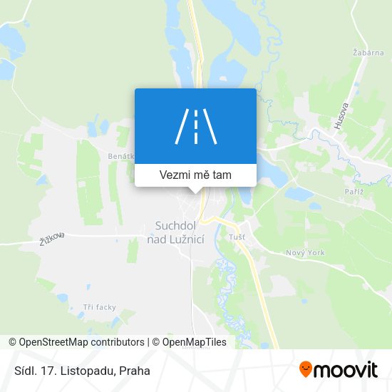Sídl. 17. Listopadu mapa