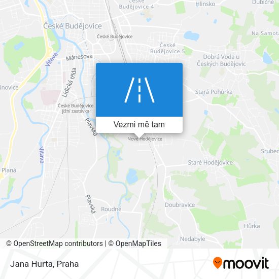 Jana Hurta mapa