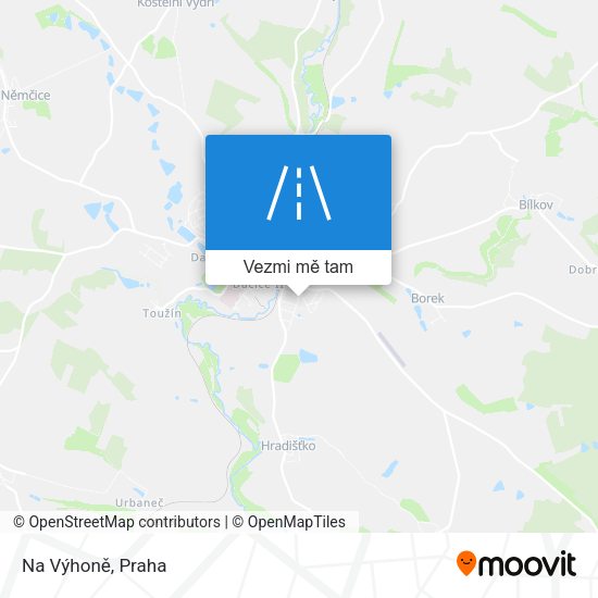 Na Výhoně mapa