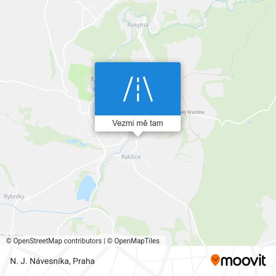 N. J. Návesníka mapa