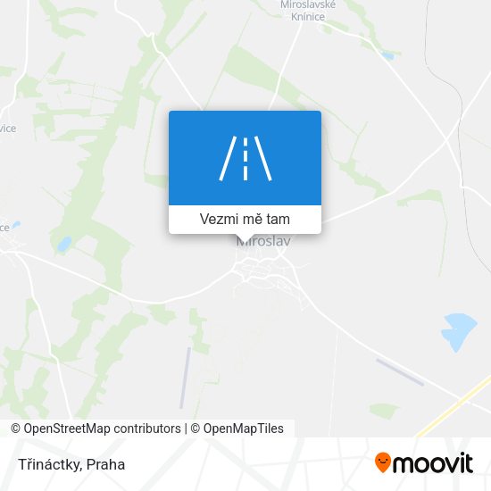 Třináctky mapa