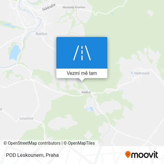 POD Leskounem mapa