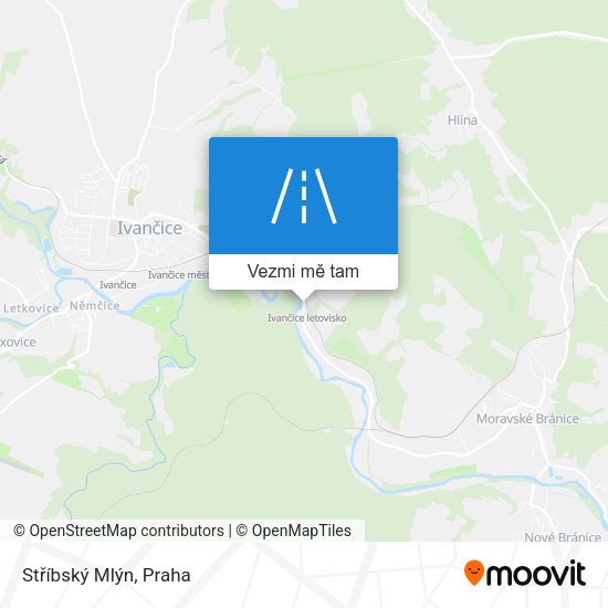 Stříbský Mlýn mapa
