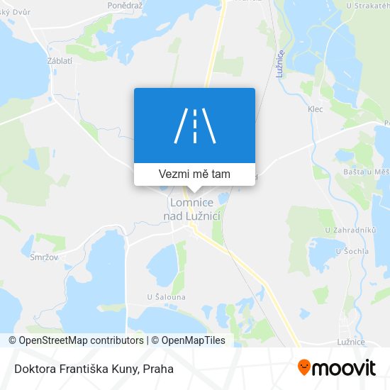 Doktora Františka Kuny mapa