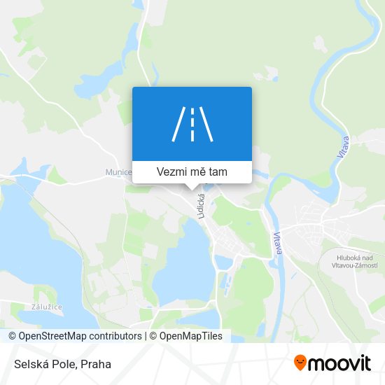 Selská Pole mapa