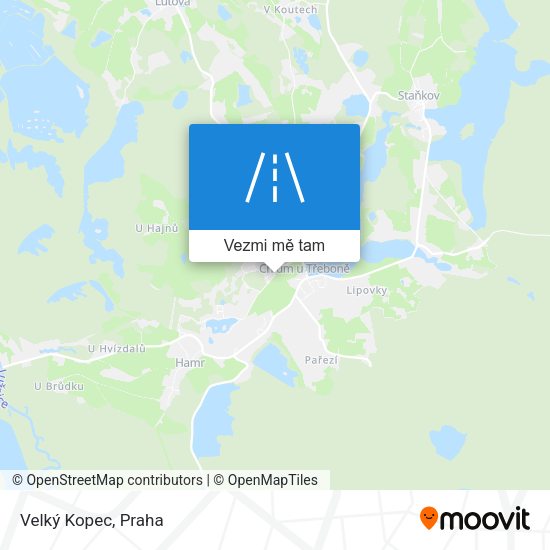 Velký Kopec mapa