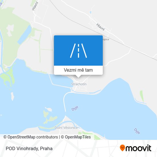 POD Vinohrady mapa