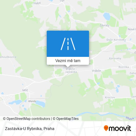 Zastávka-U Rybníka mapa