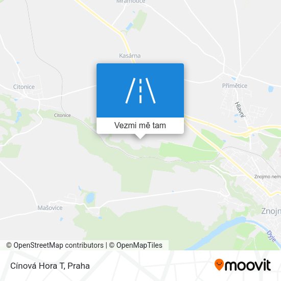 Cínová Hora T mapa