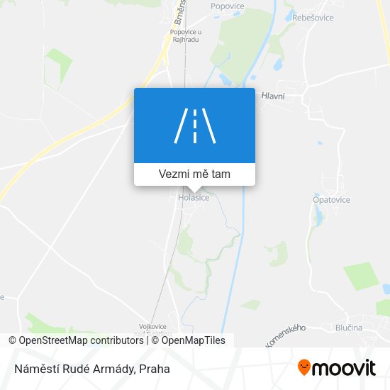 Náměstí Rudé Armády mapa